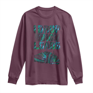 Truck Driver Long Sleeve Shirt I Drop Big Loads TS09 Maroon Print Your Wear