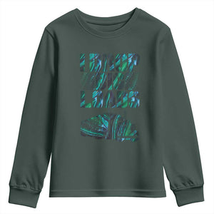 Truck Driver Youth Sweatshirt I Drop Big Loads TS09 Dark Forest Green Print Your Wear