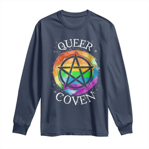 Funny Halloween LGBT Long Sleeve Shirt Queer Coven TS09 Navy Print Your Wear