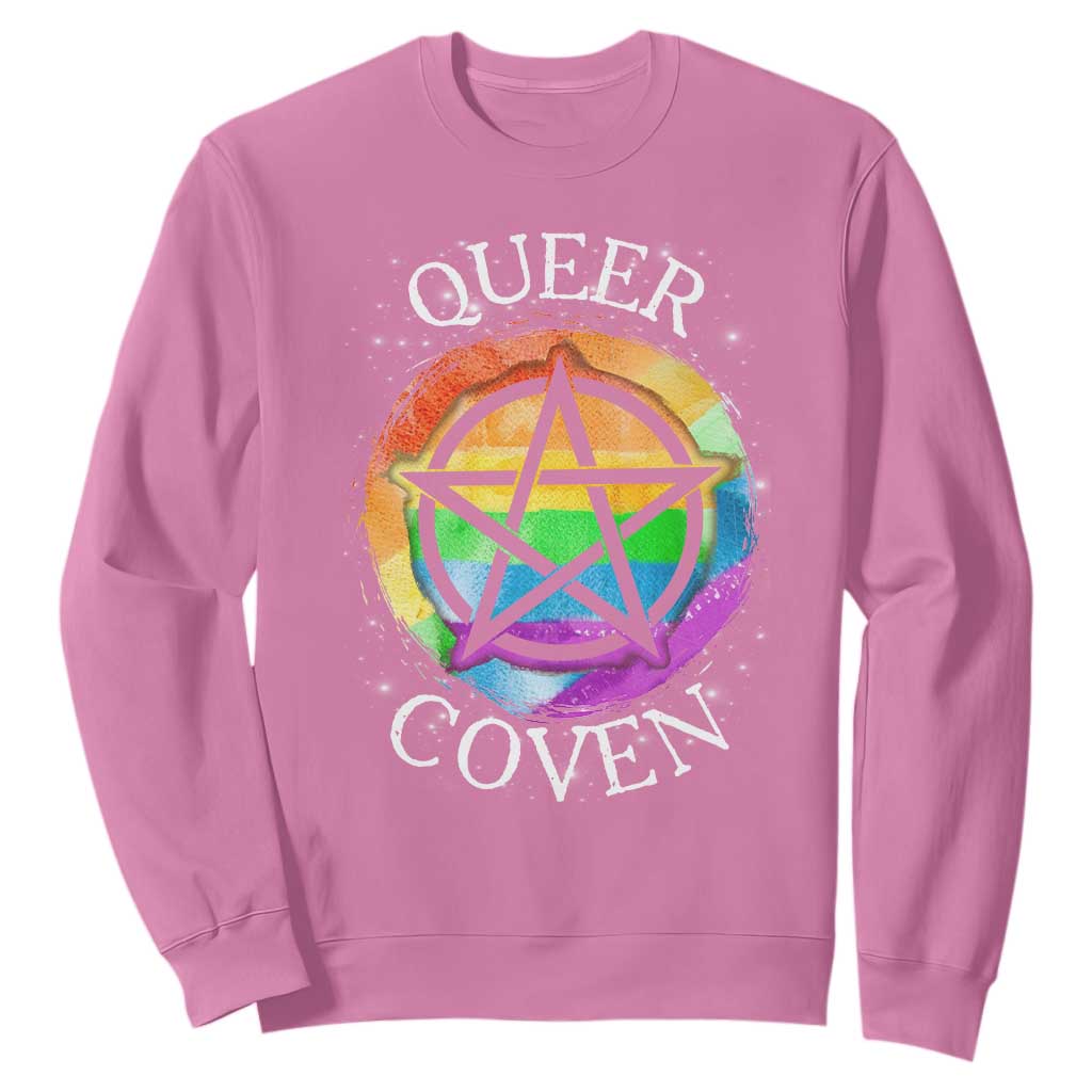 Funny Halloween LGBT Sweatshirt Queer Coven TS09 Azalea Print Your Wear