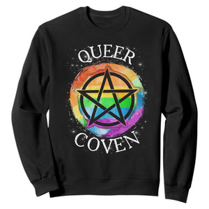 Funny Halloween LGBT Sweatshirt Queer Coven TS09 Black Print Your Wear