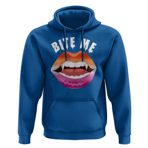 Vampire Lesbian Hoodie Bite Me Funny Halloween Spooky LGBT TS09 Royal Blue Print Your Wear