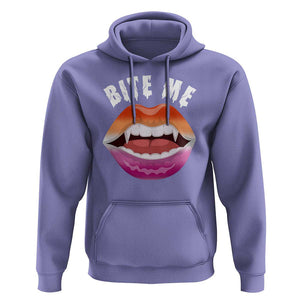 Vampire Lesbian Hoodie Bite Me Funny Halloween Spooky LGBT TS09 Violet Print Your Wear