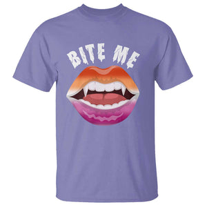 Vampire Lesbian T Shirt Bite Me Funny Halloween Spooky LGBT TS09 Violet Print Your Wear