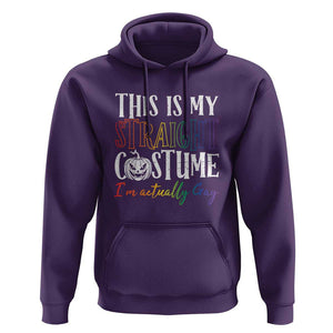 Funny Halloween LGBT Hoodie This Is My Straight Costume TS09 Purple Print Your Wear