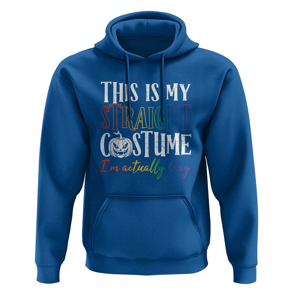 Funny Halloween LGBT Hoodie This Is My Straight Costume TS09 Royal Blue Print Your Wear