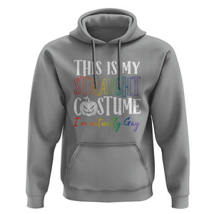 Funny Halloween LGBT Hoodie This Is My Straight Costume TS09 Sport Gray Print Your Wear