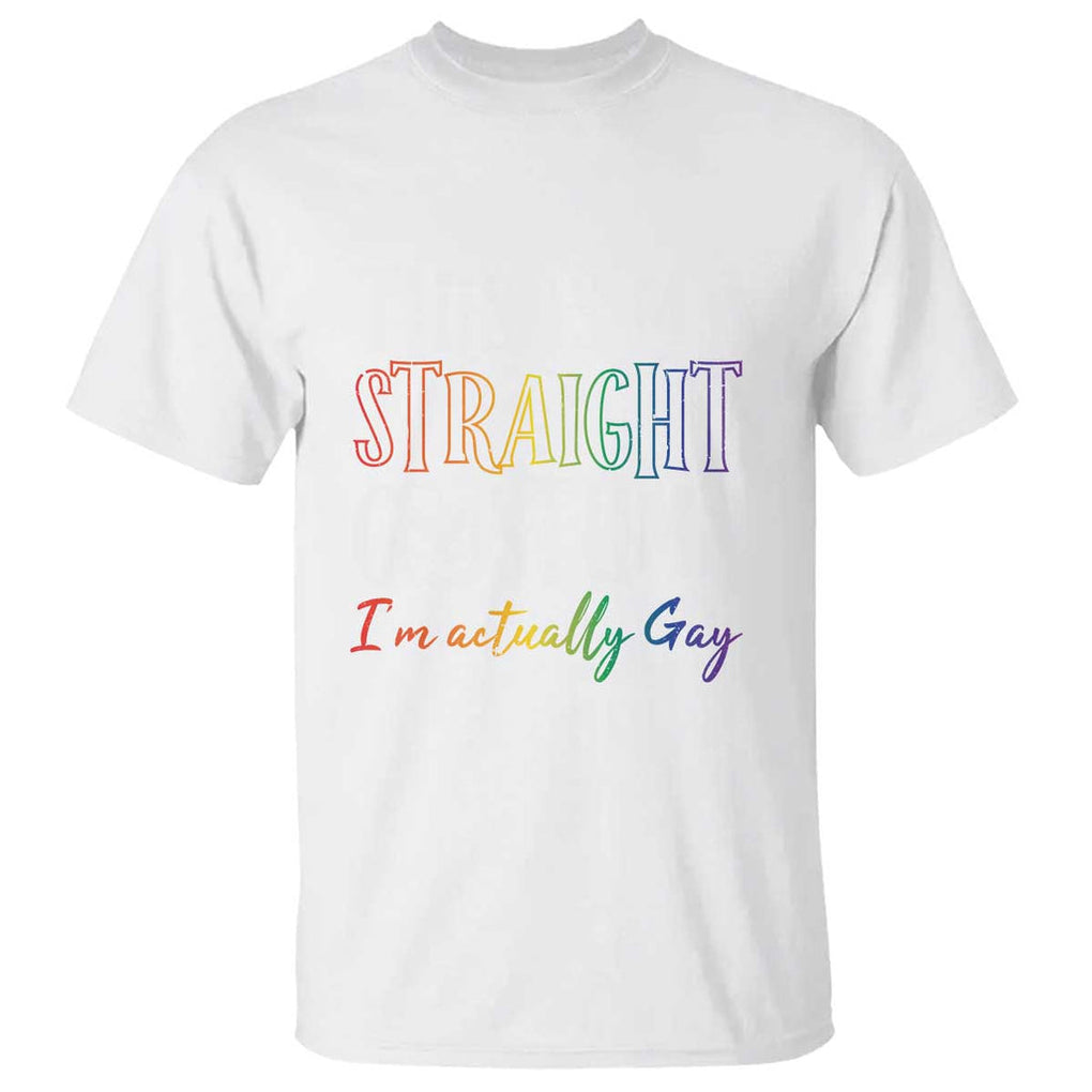 Funny Halloween LGBT T Shirt This Is My Straight Costume TS09 White Print Your Wear