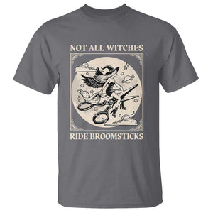 Funny Halloween Lesbian T Shirt Some Witches Don't Ride Broomsticks Les Witch TS09 Charcoal Print Your Wear