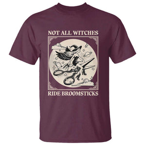 Funny Halloween Lesbian T Shirt Some Witches Don't Ride Broomsticks Les Witch TS09 Maroon Print Your Wear