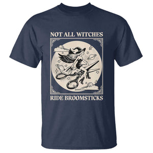 Funny Halloween Lesbian T Shirt Some Witches Don't Ride Broomsticks Les Witch TS09 Navy Print Your Wear