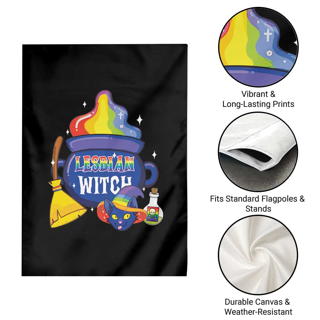 Funny Halloween LGBT Garden Flag I'm The Lesbian Witch TS09 Print Your Wear