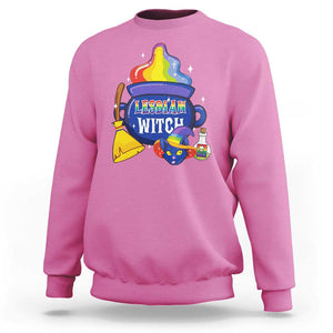 Funny Halloween LGBT Sweatshirt I'm The Lesbian Witch TS09 Azalea Print Your Wear