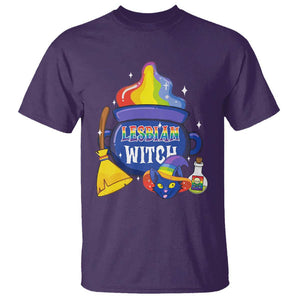 Funny Halloween LGBT T Shirt I'm The Lesbian Witch TS09 Purple Print Your Wear