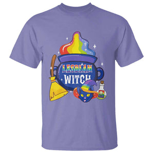 Funny Halloween LGBT T Shirt I'm The Lesbian Witch TS09 Violet Print Your Wear