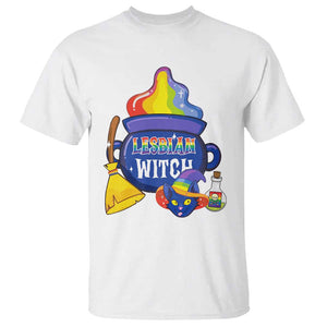 Funny Halloween LGBT T Shirt I'm The Lesbian Witch TS09 White Print Your Wear