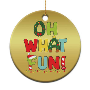 Oh What Fun Xmas Candy Cane Christmas Ornament TS09 Print Your Wear