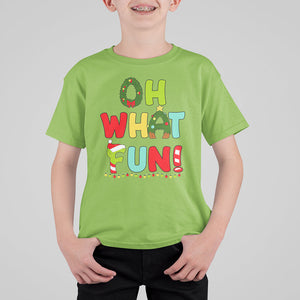 Oh What Fun Christmas Tree Candy Cane T Shirt For Kid TS09 Printyourwear