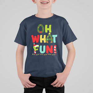 Oh What Fun Christmas Tree Candy Cane T Shirt For Kid TS09 Printyourwear