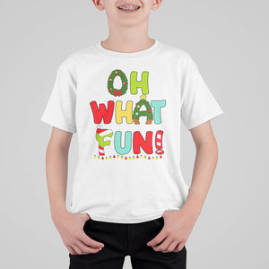 Oh What Fun Christmas Tree Candy Cane T Shirt For Kid TS09 Printyourwear