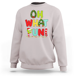 Oh What Fun Christmas Tree Candy Cane Sweatshirt TS09 Printyourwear