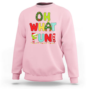 Oh What Fun Christmas Tree Candy Cane Sweatshirt TS09 Printyourwear