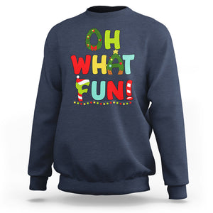 Oh What Fun Christmas Tree Candy Cane Sweatshirt TS09 Printyourwear