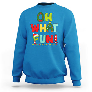 Oh What Fun Christmas Tree Candy Cane Sweatshirt TS09 Printyourwear