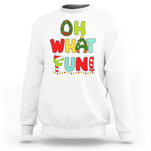 Oh What Fun Christmas Tree Candy Cane Sweatshirt TS09 Printyourwear