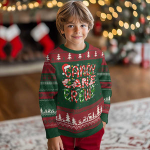 Candy Cane Crew Friend Squad Xmas Matching Ugly Christmas Sweater TS09 Christmas Print Your Wear