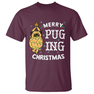 Merry Pugging Christmas Dog Pugmas Pug Xmas T Shirt TS09 Printyourwear