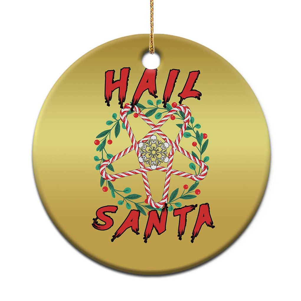 Hail Santa Christmas Ornament Candy Pentagram Xmas Devil TS09 Print Your Wear