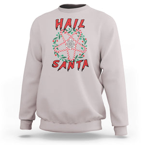 Hail Santa Krampus Ugly Christmas Candy Star Sweatshirt TS09 Printyourwear