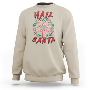 Hail Santa Krampus Ugly Christmas Candy Star Sweatshirt TS09 Printyourwear