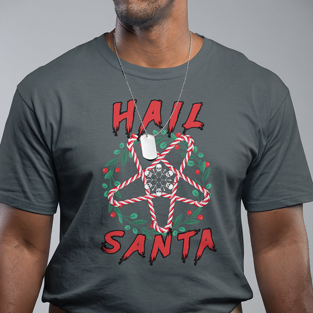 Hail Santa Krampus Ugly Christmas Candy Star T Shirt TS09 Printyourwear