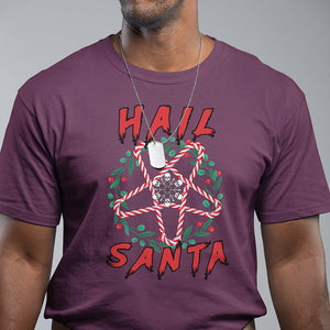Hail Santa Krampus Ugly Christmas Candy Star T Shirt TS09 Printyourwear