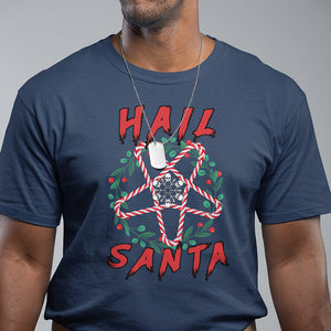 Hail Santa Krampus Ugly Christmas Candy Star T Shirt TS09 Printyourwear