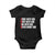 Christian Baby Onesie Amen Agree Move End With God Never Doubt God TS09 Black Print Your Wear