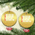 Christian Christmas Ornament Amen Agree Move End With God Never Doubt God TS09 Circle Gold Print Your Wear