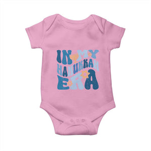 In My Hanukkah Era Baby Onesie Groovy Chanukkah Jewish TS09 Light Pink Print Your Wear