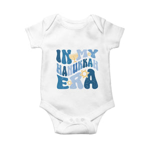 In My Hanukkah Era Baby Onesie Groovy Chanukkah Jewish TS09 White Print Your Wear