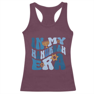 In My Hanukkah Era Racerback Tank Top Groovy Chanukkah Jewish TS09 Maroon Print Your Wear