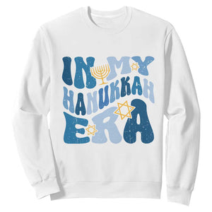 In My Hanukkah Era Sweatshirt Groovy Chanukkah Jewish TS09 White Print Your Wear