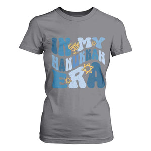 In My Hanukkah Era T Shirt For Women Groovy Chanukkah Jewish TS09 Charcoal Print Your Wear