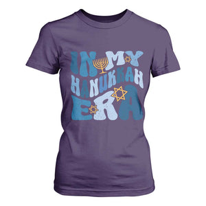 In My Hanukkah Era T Shirt For Women Groovy Chanukkah Jewish TS09 Purple Print Your Wear