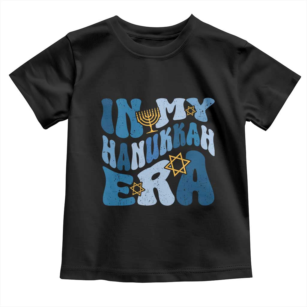 In My Hanukkah Era Toddler T Shirt Groovy Chanukkah Jewish TS09 Black Print Your Wear