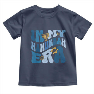 In My Hanukkah Era Toddler T Shirt Groovy Chanukkah Jewish TS09 Navy Print Your Wear