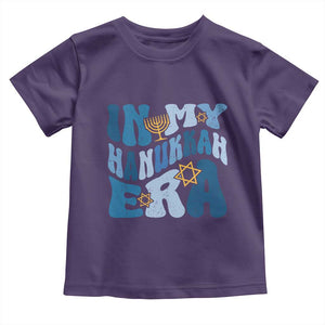 In My Hanukkah Era Toddler T Shirt Groovy Chanukkah Jewish TS09 Purple Print Your Wear