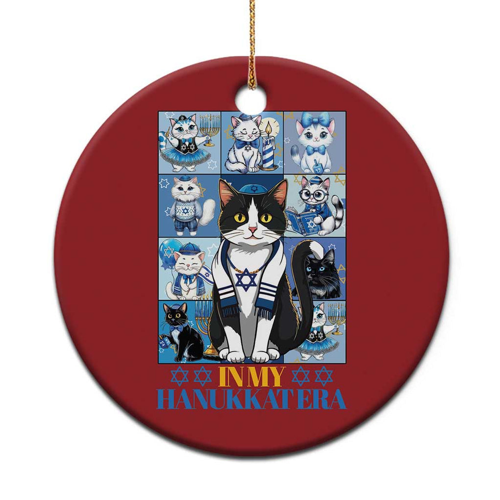 Hanukkah Cat Christmas Ornament In My Hanukkat Era Cute Jewish Cats TS09 Print Your Wear