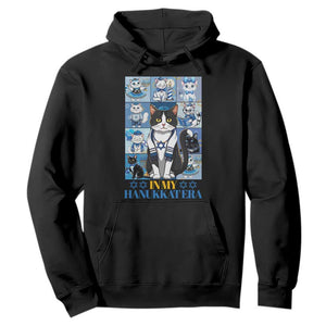 Hanukkah Cat Hoodie In My Hanukkat Era Cute Jewish Cats TS09 Black Print Your Wear